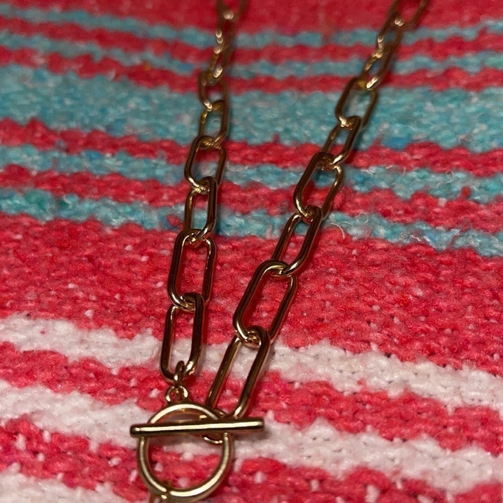 PANACEA Genuine Stone Paperclip Necklace Brand New - Picture 3 of 6